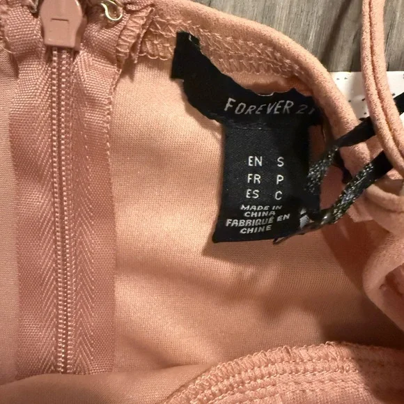 Elegant Peach Strapless Dress - Picture 2 of 3